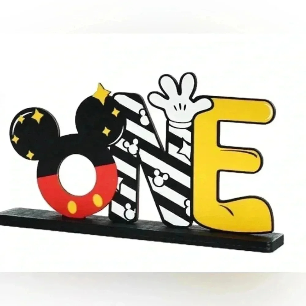 Mickey Mouse Themed 1st Birthday Party Table Centerpieces. NEW IN BOX.